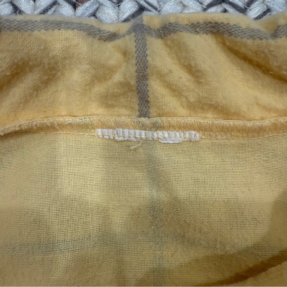Vintage Yellow Fleece Yellow Plaid 3/4 Sleeve Button Down - Picture 5 of 8